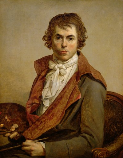 Zelfportret, 1794 door Jacques Louis David